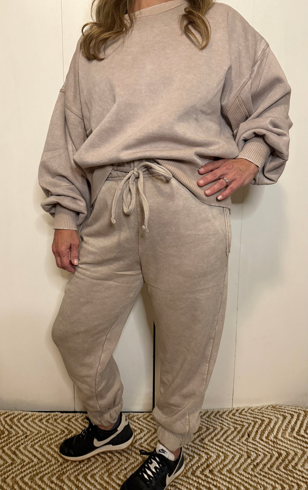 Acid Wash Fleece Sweatpants